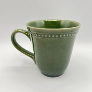 Pier 1 Imports Stoneware Coffee Mug Spice Route Clove Green